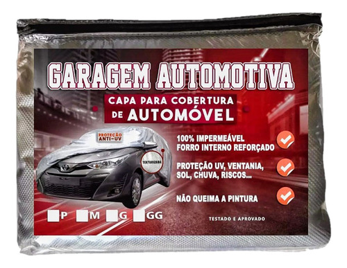 Capa Para Cobrir Carros Automóveis Sol Chuva Cobertura Total