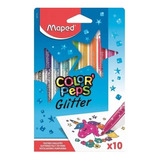Marcadores Maped Colorpeps Glitter X10 Brillo 847110