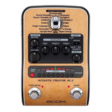 Pedal Guitarra Acustica 16 Presets Salida Xlr Zoom Ac2