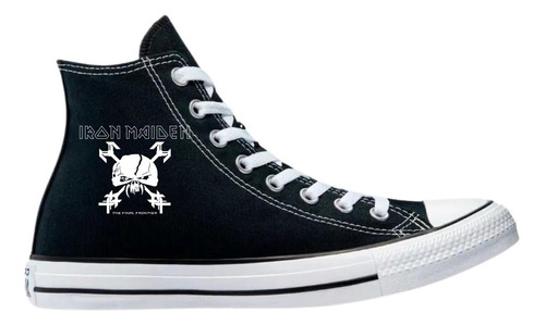 Tenis Converse Chuck Taylor All Star Bota Iron Maiden 897n