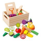 Senzykg Alimento De Juego De Madera Para Niños, Cocina, Jue