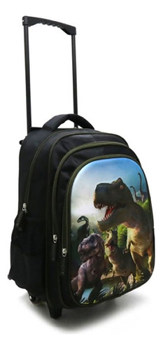 Mochila Con Ruedas Carro Escolar Infantil Dinosaurios Trendy