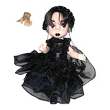 Muñeca Princesa 40cm Merlina Wednesday Locosadams Halloween.