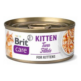 Alimento Húmedo Gato Brit Care Kitten Filetes Atún 70gr