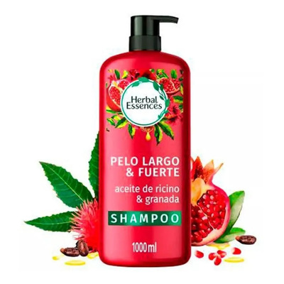 Shampoo Herbal Essences Con Aceite De Ricino Y Granada 1 L | MercadoLibre