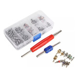 Kit Ac Valve Core Para Aire Acondicionado, 102 Piezas