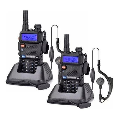 Handy Baofeng Kit X 2 Walkie Talkie Vhf/uhf Uv-5r 8w Impacto