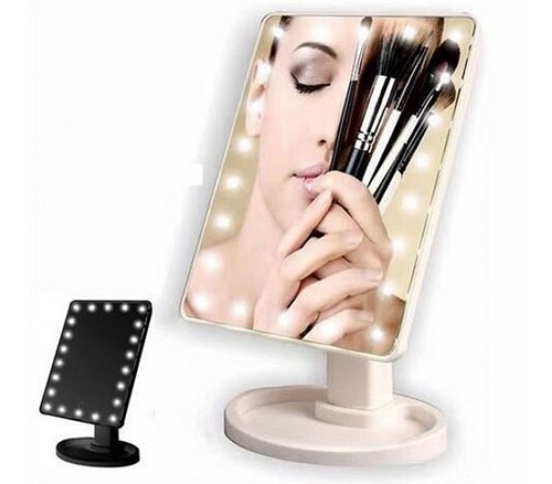 Espejo Con 22 Luces De Led Para Maquillaje Portatil