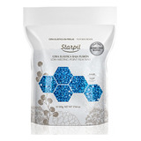 Starpil Cera De 500 G / 1.1 Lb De Perlas De Cera Dura Azul S