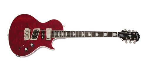 Guitarra EpiPhone Nighthawk Custom Quilt Translucent Red