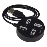 Hub Multiplicador De 4 Entradas Usb Circular