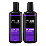 2 Balm Para Barba 120ml Fox For Men Hidrata E Revitaliza 