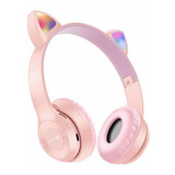 Diadema Audifonos Orejas De Gato Bluetooths 5.1 Led Ninos