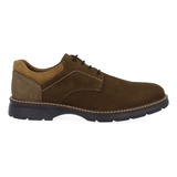 Zapato Casual Vazza Color Café Con Costuras Para Hombre