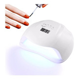 Lampara Led-uv De Uñas Gel Profesional Secado Rapido 72 Wats