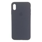 Estuche Protector Silicone Case Para iPhone XS Max Azul