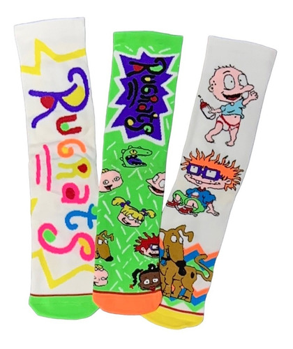 Calcetines Con Dibujos Animados Super Heroes Anime 3 Pares