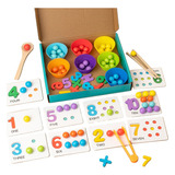Cuenta Conteo Juguete Montessori Material Didáctico Cognitiv