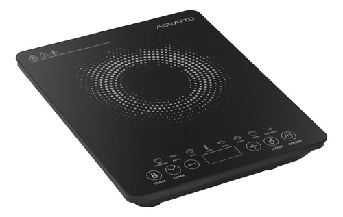 Cooktop Indução Ackll01l-02 Preto 1 Boca 2000w Agratto 220v