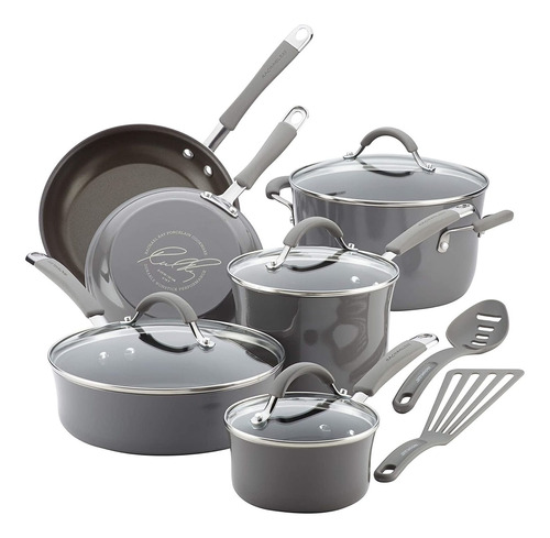 Rachael Ray Cookware Set, Nonstick, 12p Aa