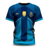 Argentina Campeones Del Mundo Remera Sublimada - 3 Estrellas