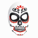 Máscara De Caveira Mexicana Halloween P/ Adulto Envio 24hrs