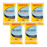 Kit Com 5 Ph Certo Estabilizante De Ph Genco 2 Kg Piscina