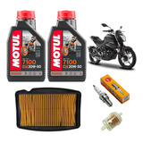 Kit Afinación Italika 250z Motul Sintetico 7100 20w50