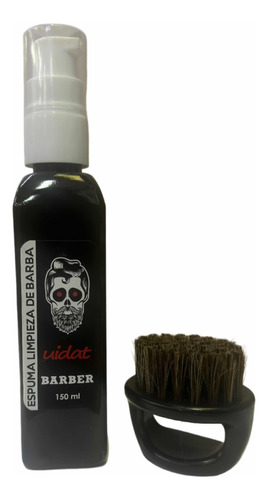 Kit Barbería Espuma Limpieza De Barba Y Peine Para Barba