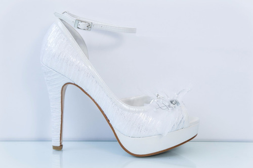 Zapatilla Alta Blanco Novia Boda Env/ Cambio Gratis Moro-461