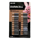 Pila Aa Duracell Alcalina Ahorrapack 40 Piezas