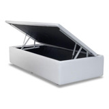 Cama Box Baú Solteiro Courano Branco (88x35)ortobom