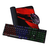 Kit Gamer 3 En 1 Urbano Labs Teclado Mouse Mouse Pad