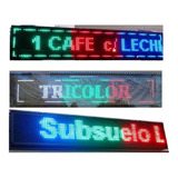 Cartel Led Programable, 3 Colores Texto Pasante-abierto