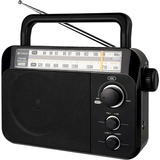 Mini Radio Portatil Receptor Am Fm Vintage De Pilas Negra
