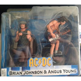 Ac/dc Brian Johnson & Angus Young Neca Toys Com 2 Bonecos