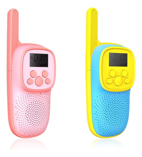 2 Walkie Talkies Inalámbricos De Dibujos Animados Para Niños