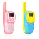 2 Walkie Talkies Inalámbricos De Dibujos Animados Para Niños