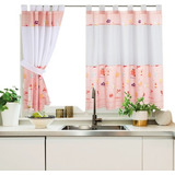 Juego Cortinas De Cocina Jean Cartier Tropical Estampadas   