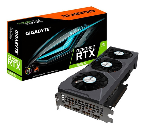 Placa De Vídeo Nvidia Gigabyte  Eagle Geforce Rtx 30 Series Rtx 3070 Ti Gv-n307teagle Oc-8gd 8gb