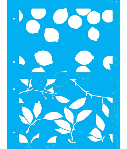 Stencil De Parede Wall Opa  32 X 42 Cm - Estamparia Limões -