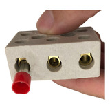 Conector Tripolar Porcelana Para Cabos De Até 10mm 63a 220v