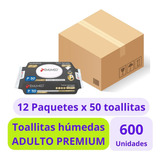 Emumed Premium Toallitas Húmedas Adulto 12x50uds