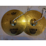 Set Platillos Sabian Hihat14 Crash16 Ride18 Para Bateria