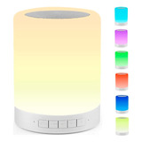 Lampara De Mesa Y Bocina Bluetooth Recargable Led Rgb Touch