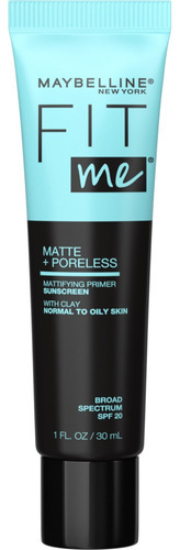  Maybelline Fit Me Matte Poreless Crema  Blanco