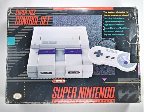 Consola Super Nintendo ( Snes ) Version 1 Chip Video En Caja