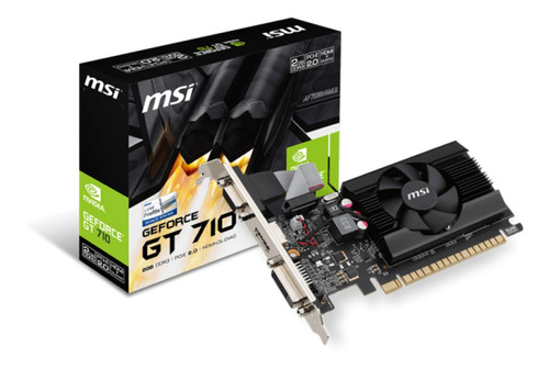 Tarjeta Video Msi Gt 710 2gd3 Lp 2gb Gddr3 Hdmi Dvi Vga Pci 