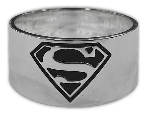 Anel Super Man Prata Com 12mm 