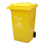 Contenedor De Basura Amarillo 360lts Qrubber